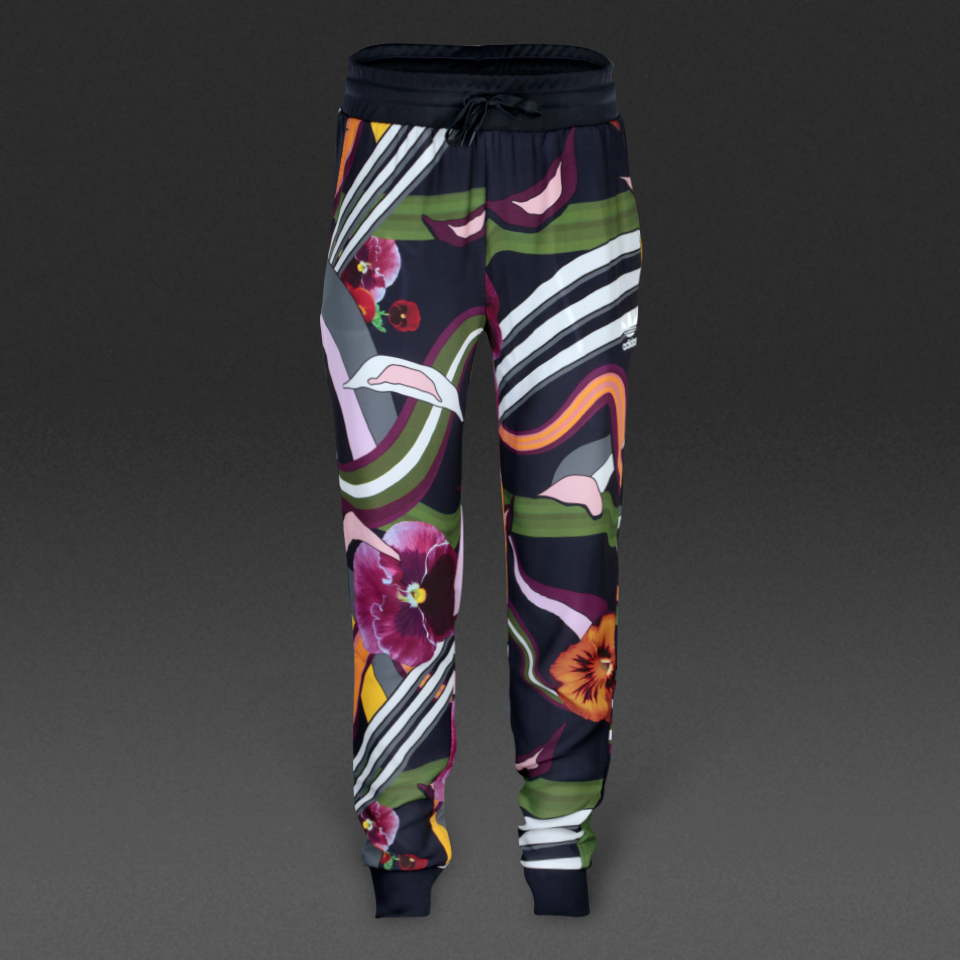 Adidas Originals Floral Burst Crepe Cuffed Track Pants Print for Women
